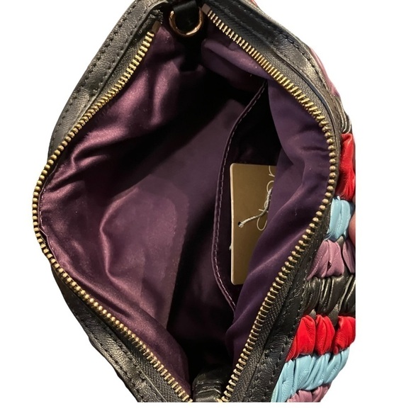 Lush Multicolor Faux Leather Oversized Clutch Bag NWT - Picture 4 of 7